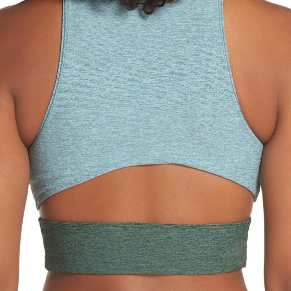 Outdoor Voices Tri Tone Slashback Crop Top - Picture 2 of 5
